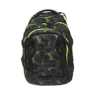 Satch, Rucksack, Unisex (Erwachsene), Grau/Grün/Mehrfarbig, Print, 33, 15 #ne5