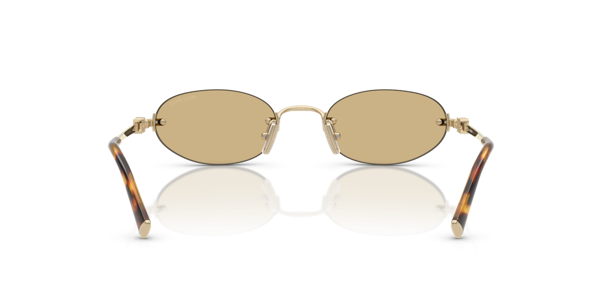 Miu Miu Sunglasses MU A54S ZVN10R Gold yellow Woman | eBay UK