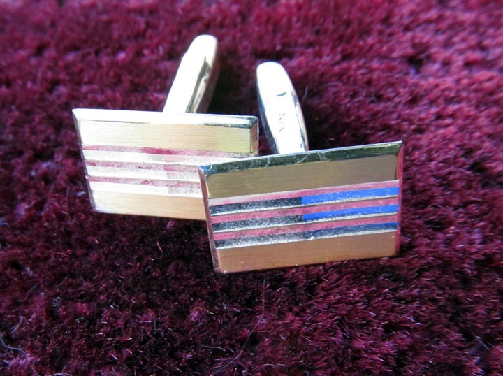 Vintage (1950's-1960's) Gold Plated Cufflinks, Lot of 6 Pair