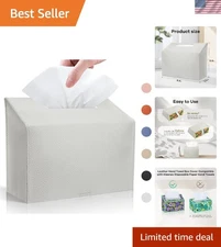 Sleek Waterproof Tissue Box Holder - Stylish Dispenser for Kleenex Towels