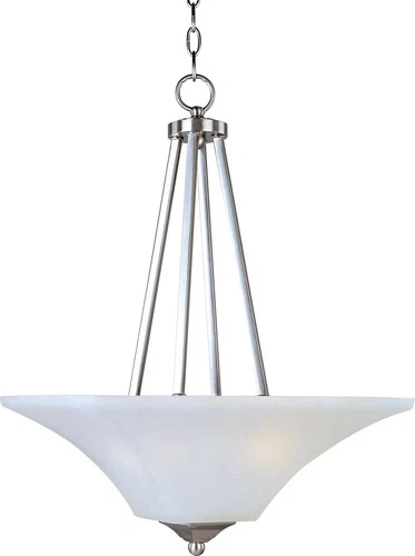 Maxim Lighting 20093FTSN Aurora 2-Light Bowl Pendant in Satin Nickel - Picture 2 of 2