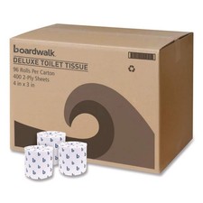 Boardwalk 6144 4" x 3" 2-Ply Septic Safe Toilet Tissue - White 96/Carton New