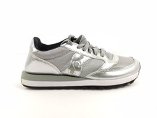 SAUCONY JAZZ SNEAKERS ORIGINALS DONNA ARGENTO METALLIZZATO TAGLIA 38 USATE