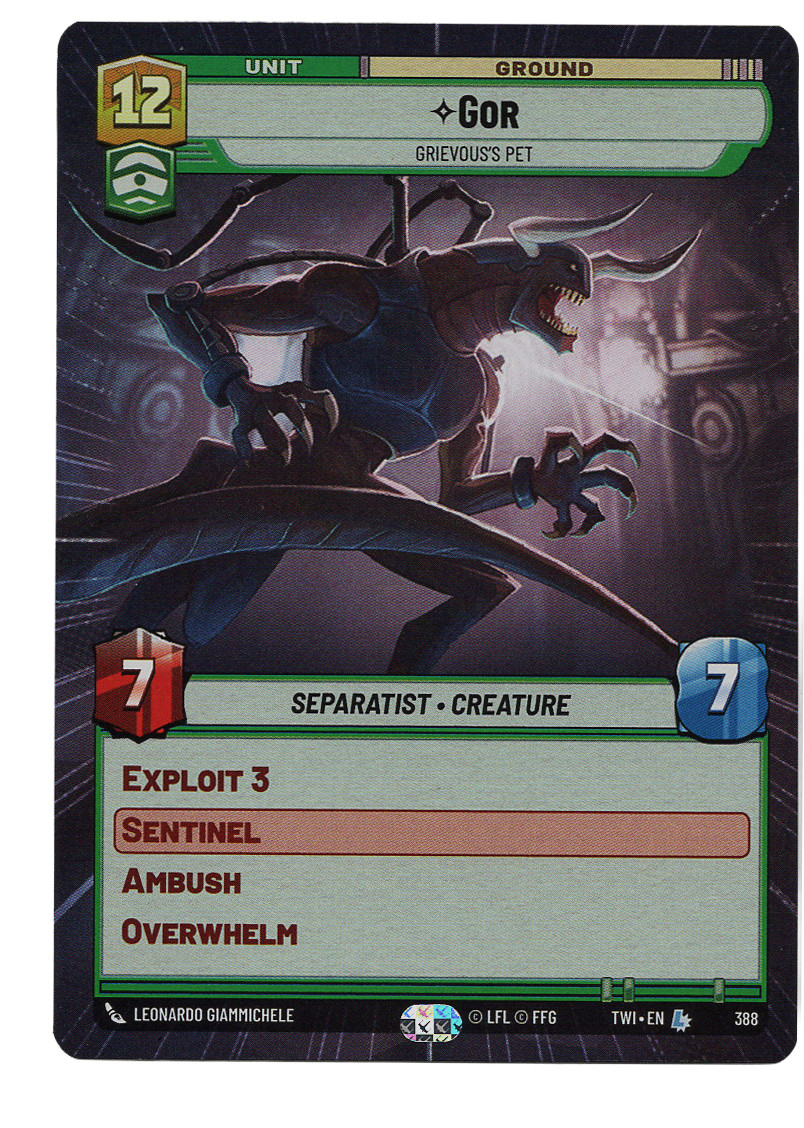 Star Wars Unlimited Twilight of the Republic HYPERSPACE Legendary GOR 388