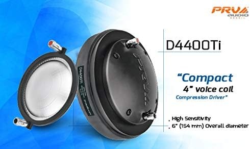 (2) PRV AUDIO D4400Ti 2" TITAN HOCHFREQUENZ KOMPRESSIONSTREIBER 8Ω (1 PAAR) - Bild 5 von 8
