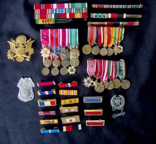 Army Soldiers Korean Vietnam WWII Mini Medal Bars Medals Loose Ribbons