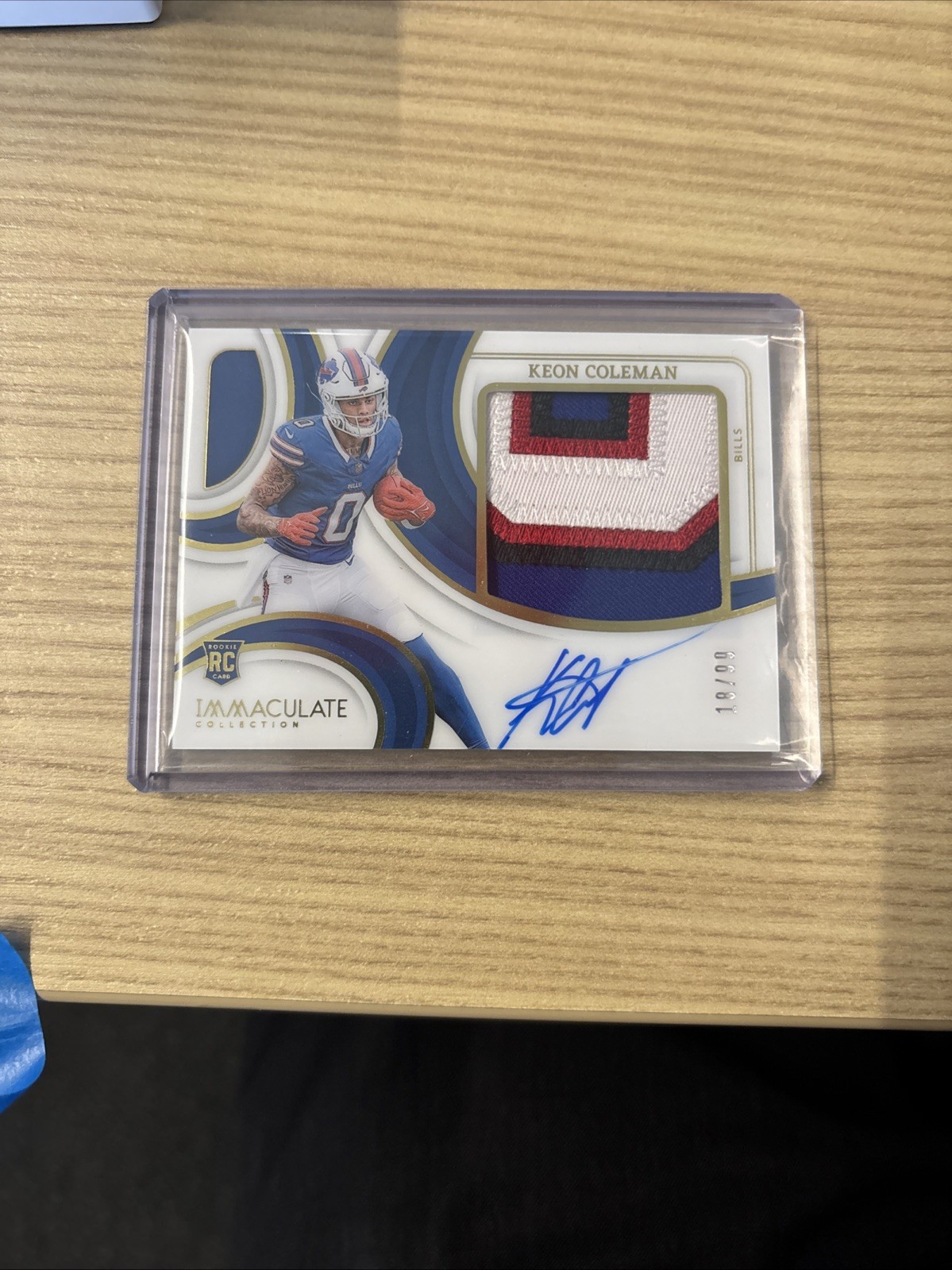 🔥2024 Immaculate Keon Coleman RPA 18/99 Premium Patch Auto Buffalo Bills Rookie