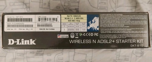 D-Link Dkt-810 Modem Router Wireless N Adsl2 - Afbeelding 2 van 7