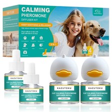 Dog Calming Pheromones Diffuser, 6 in 1 Kit Appeasing Pheromone Green