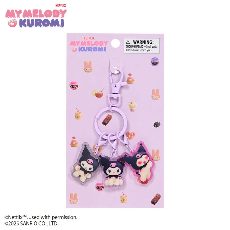 【Sanrio】 KUROMI Acrylic Key Chain ( Netflix original anime My Melody & Kuromi )