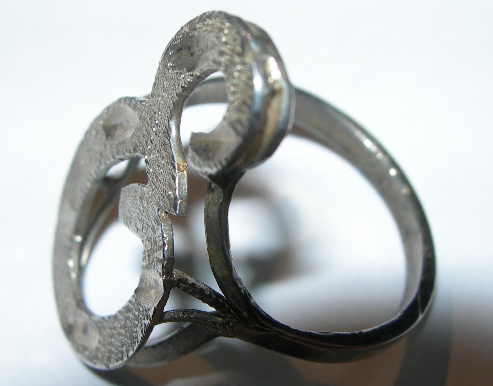 SOLID 925 STERLING SILVER Initial " E"  Ring size… - image 3