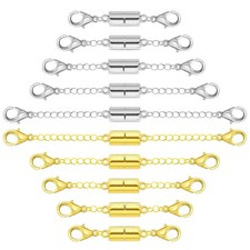 Magnetic Necklace Extender, Magnetic Necklace Clasps and Closures with Extender