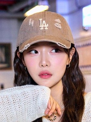 MLB☆Damage Washing Unstructured Ball Cap MLB Damage Washing Unstructured Ball Cap La 3ACPVV34N-07BRL