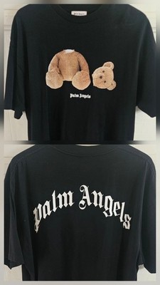 Authentic Palm Angels Broken Bear Graphic Black Tee Mens Sz XL - NWOT