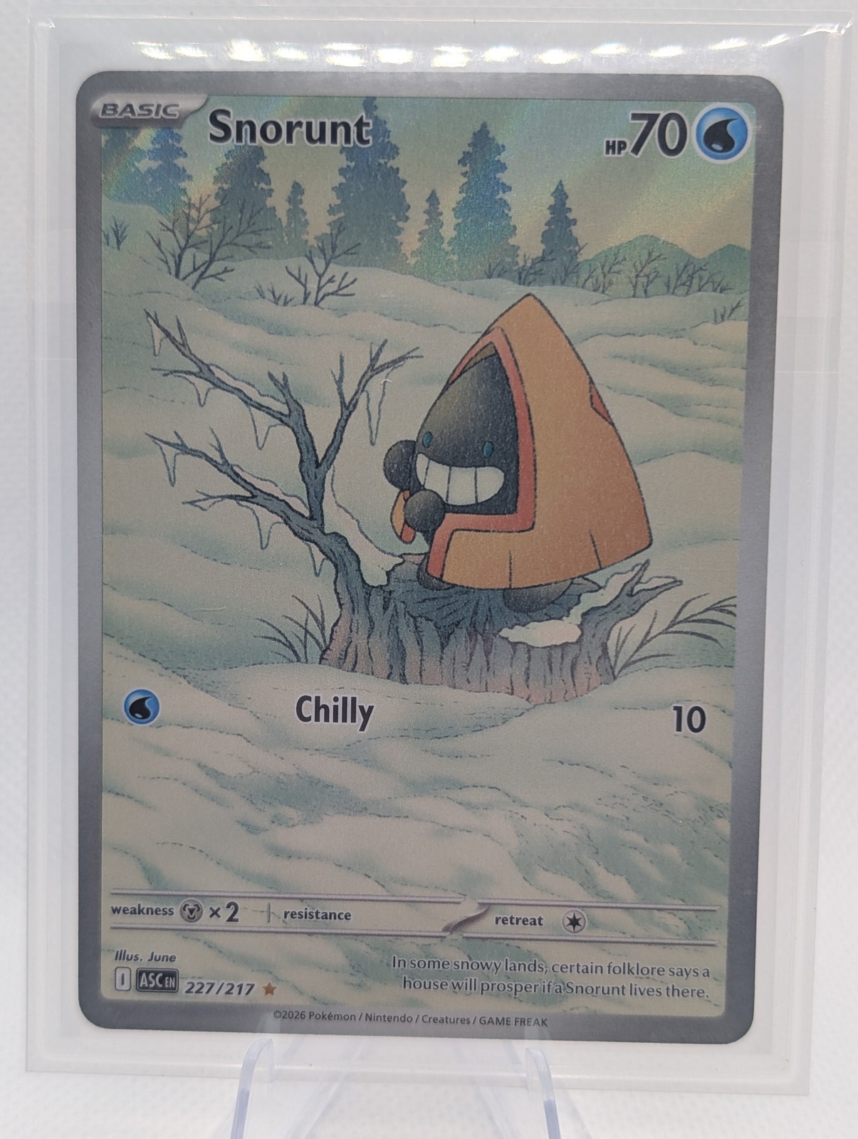 2026 Pokemon Snorunt 227/217 Ascended Heroes Illustration Rare