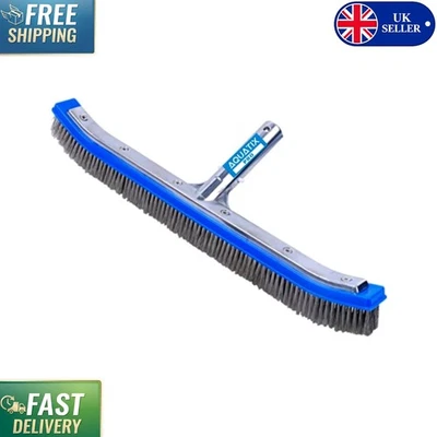 Aluminium 18" Pool Brush with Strong Steel Bristles for Effortless Cleaning - Image 1 of 4