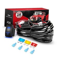 - 10015W - NI-WA 09 LED Light Bar Wiring 14AWG Wiring Harness - 2 Leads