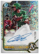 2022 Bowman Chrome 1st Denzel Clarke 174/299 Speckle Auto Refractor #CPA-DC