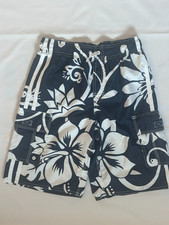 BOYS  OLD NAVY SWIM TRUNKS, NAVY/WHITE, SIZE LARGE 10-12