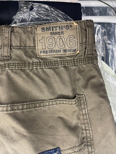 Smiths Workwear Pants Mens 38x32 Fleece Lined Pants Cargo Brown - Picture 5 of 6