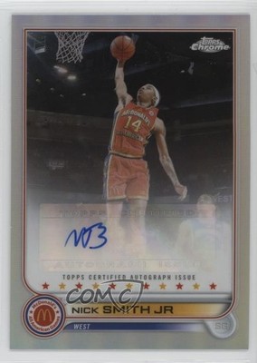 2022 Topps Chrome McDonald's All American Nick Smith Jr #CA-NS Auto 0t28