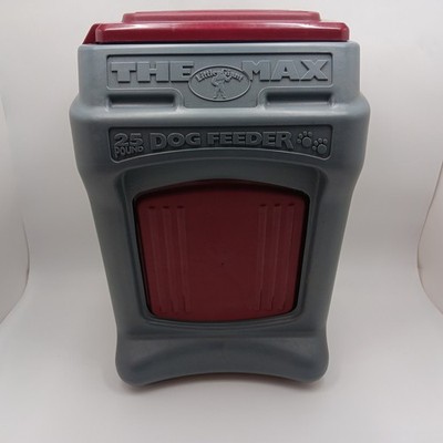 Rare Little Giant The Max Dry Dog Food Feeder 25 Lbs. Plastic Durable