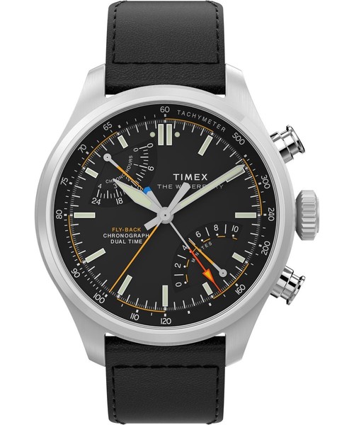 Timex Waterbury Ace Fly-Back Schwarz Herren Armbanduhr TW2Y70000-image