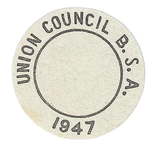 Union Council NJ 1947 CP BSA Patch Bdr (ZG600)