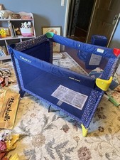 VTG 1990s Graco Pack N Play Baby Toddler Prime Color Blue Red Yellow Stars case