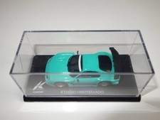 Kyosho Toyota Supra A80 164 Green Minicar 7cm Used with Damage Acrylic Case