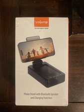 Cell Phone Stand with Wireless Bluetooth Speaker and Charging, Anti-Slip Base HD