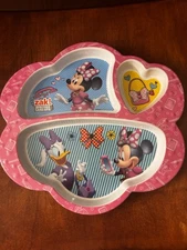 Disney ZAK childs Plate Minnie Mouse Daisy Duck Melamine BPA Free