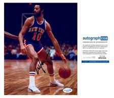Walt Frazier AUTOGRAPH Signed New York Knicks Autographed 8x10 Photo B ACOA