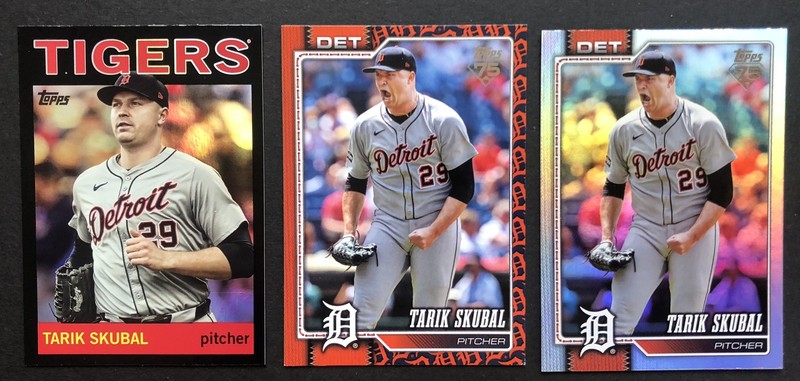 Tarik Skubal Three (3) Card Lot 2026 Topps Team Logo Foilboard 2025 Archives MLB