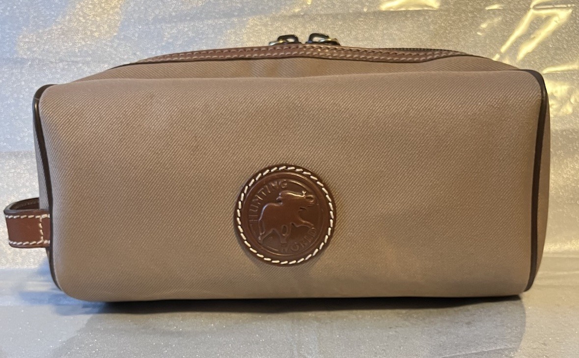 Hunting World Travel/Toiletry Bag Planner, Keycles, Cash Wallet