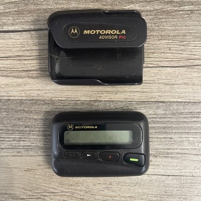 OEM MOTOROLA Advisor Pro Classic Pager w Holster  Plays Mot Beep Song AAA Cond