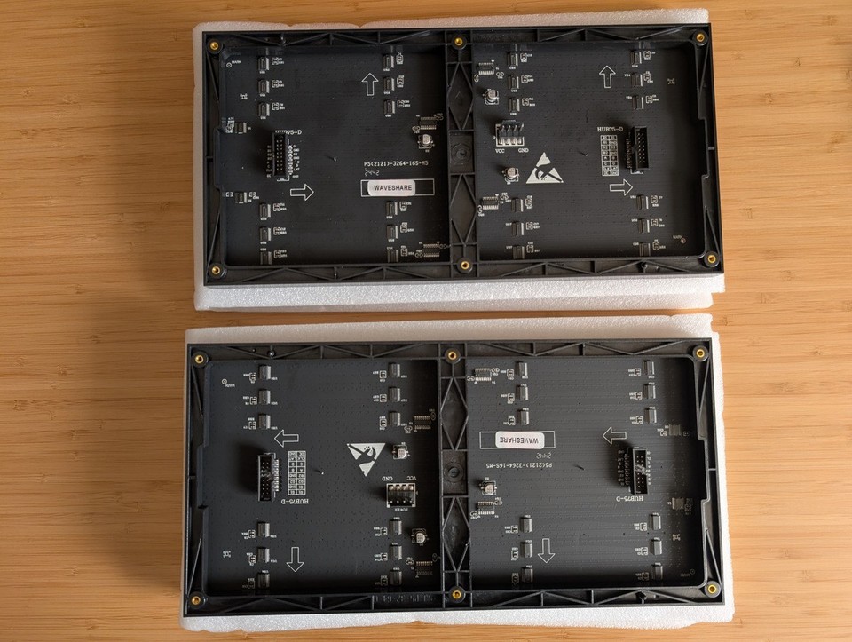 RGB Full-Color LED Matrix Panel 5 mm Pitch P5 64x32 Pixels Waveshare | eBay