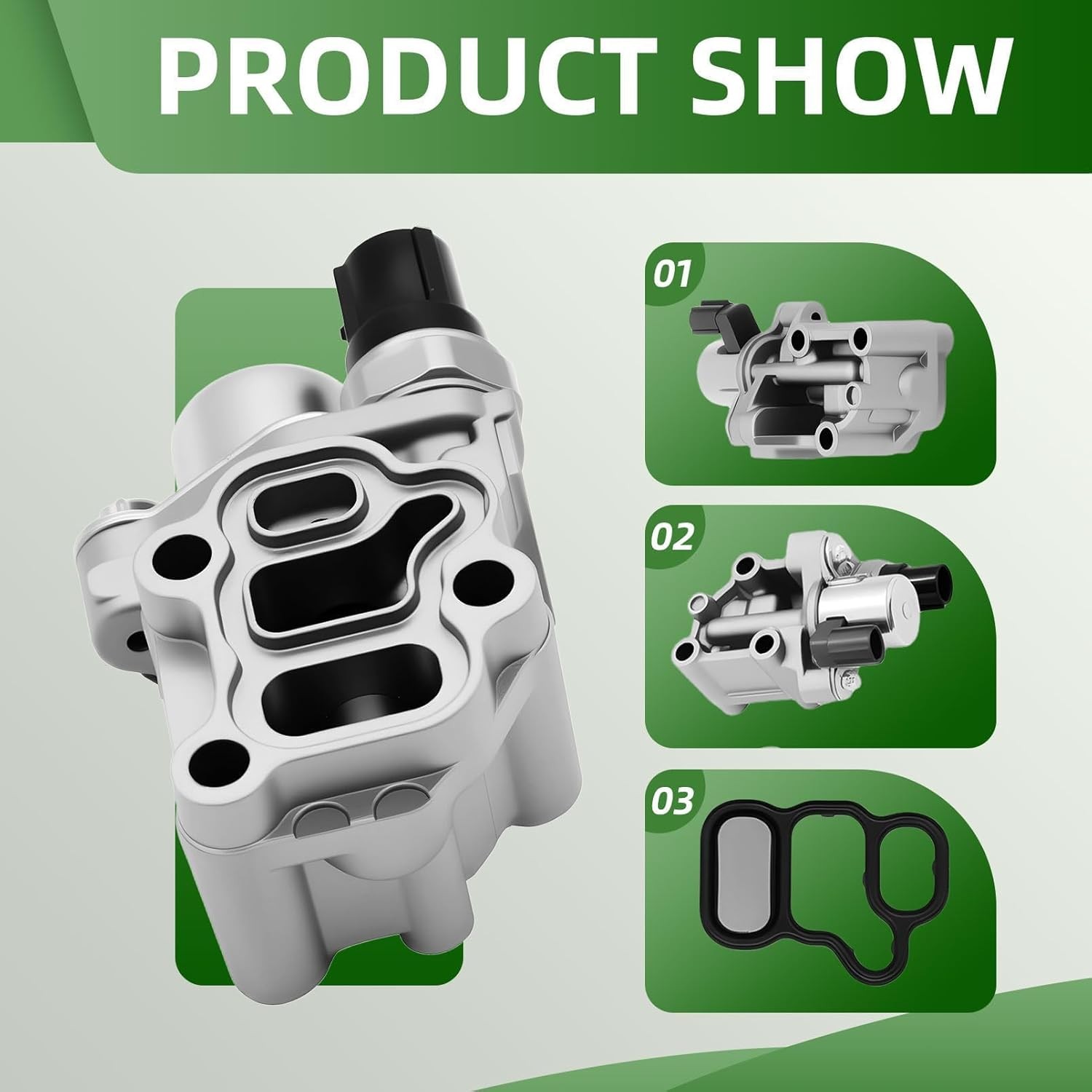VTEC Solenoid Spool Valve with Timing Oil Pressure Switch and Gasket Compatible