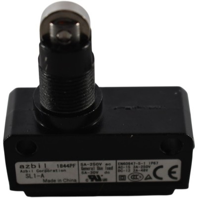 NEW Azbil SL1-A Limit Switch Horizontal Roller Plunger IP67 5A 250VAC SPDT