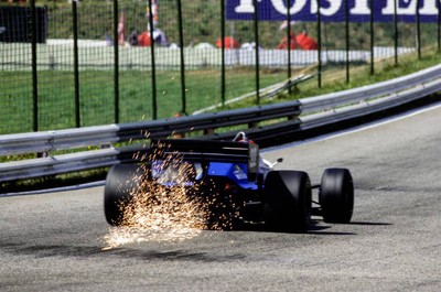 Allen Berg Osella FA1F Alfa Romeo Austrian GP at Osterreichring on- Old Photo