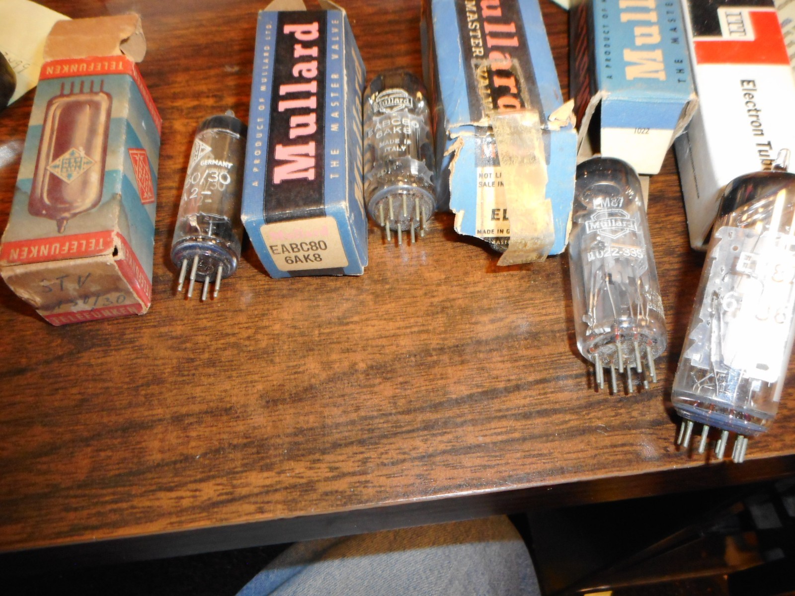 Vintage LOT Telefunken/MULLARD Vacuum Tubes