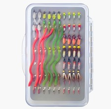 Fly Fishing Nymph Flies Assortment - 58/60pcs Trout Fishing Flies with San Ju...