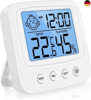 Vinabo Hygrometer Thermometer Innen, Digitales Temperatur und