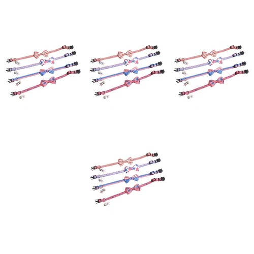 4er Set Halsband Halsband für Mini Rassen verstellbar Hund