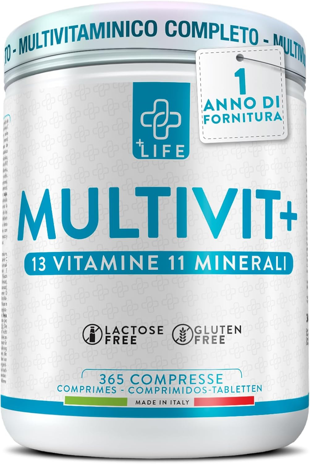 Piùlife Multivitaminico Completo 365 Compresse - Scorta 1 Anno A-Z