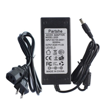 20V AC Adapter For Zebra LP2844 LP2824 TLP2844 TLP2824 plus Power Supply