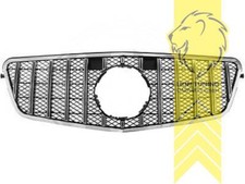 Sportgrill Kühlergrill für Mercedes Benz W212 E Klasse schwarz chrom