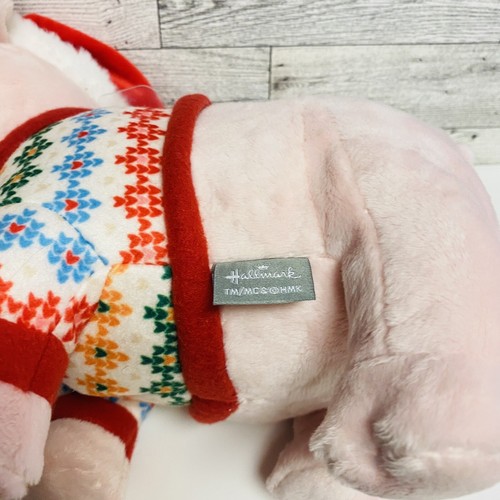 Hallmark 2023 SEASON'S SQUEALINGS Pig Plush w/ Sound - Picture 5 of 5