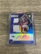 2018 XR HAYDEN HURST TRIPLE SWATCH AUTO RC 19/49