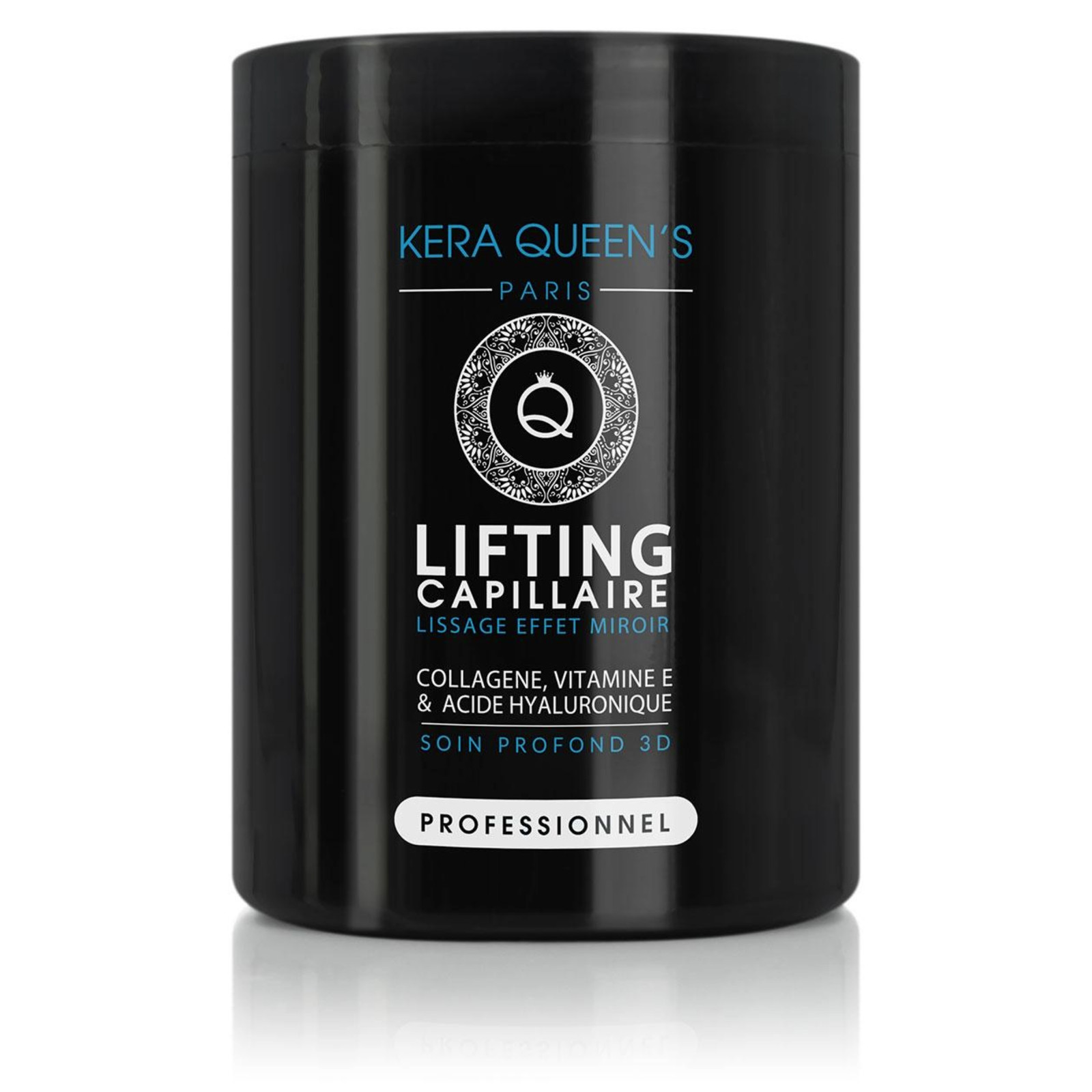 Soin Lifting Collagène Kera Queen's au format 1L pour le soin profond des cheveux abîmés